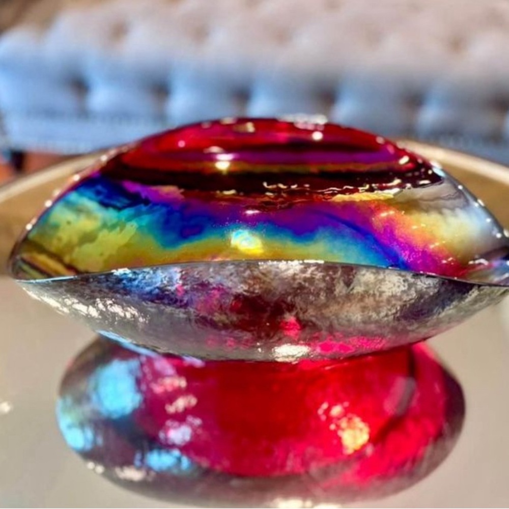 Red Caldera Bowl by Crate and Barrel